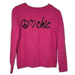 Chico's Pink Off-the-Shoulder Sweater